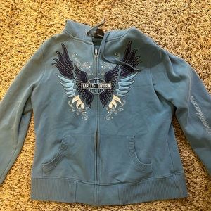 harley davidson womens zip up!